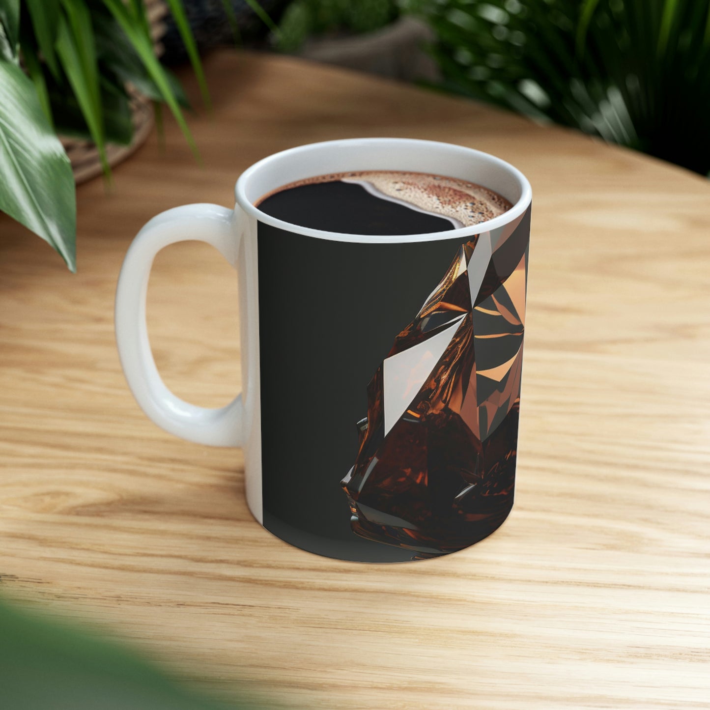 Brown Diamond Coffee Mug