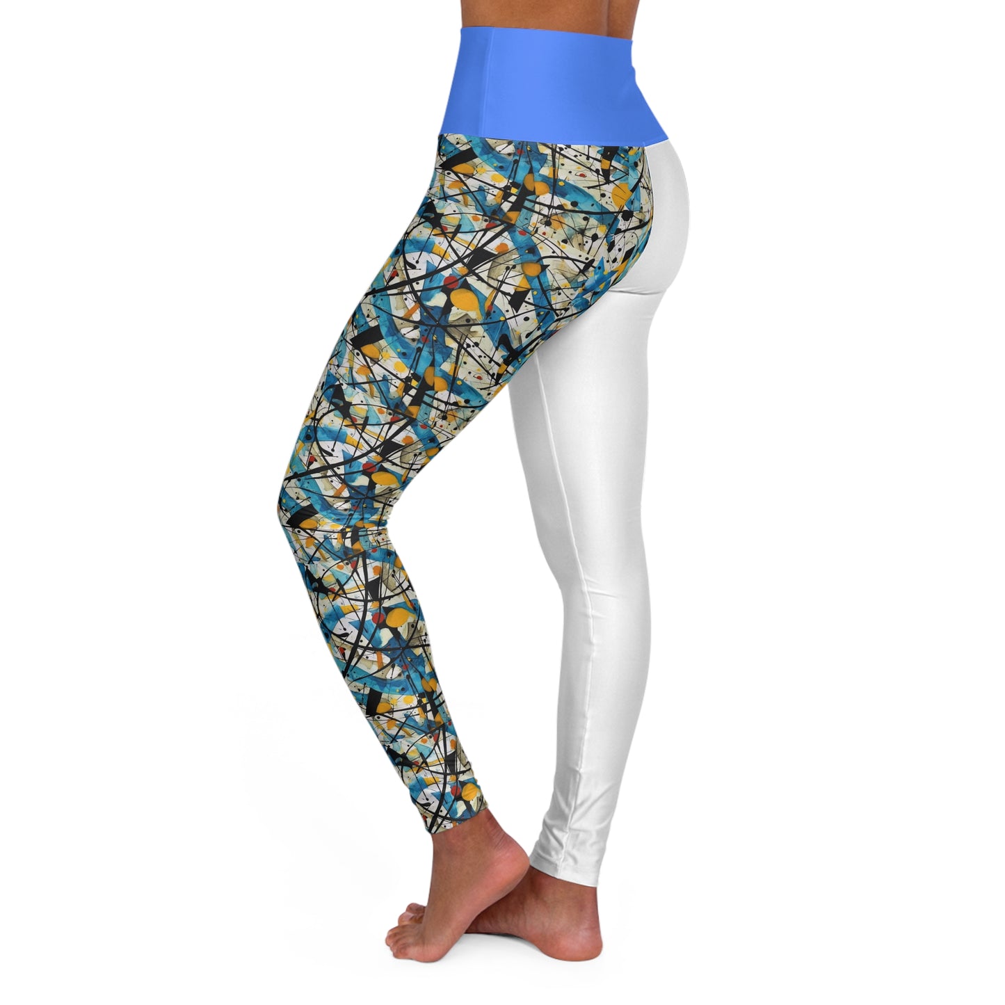 High Waisted Yoga Leggings (AOP)