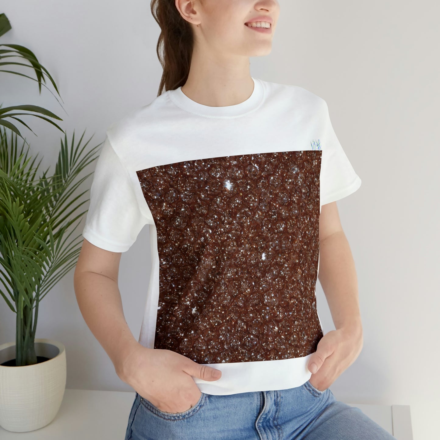 Brown Diamond Collage Tee