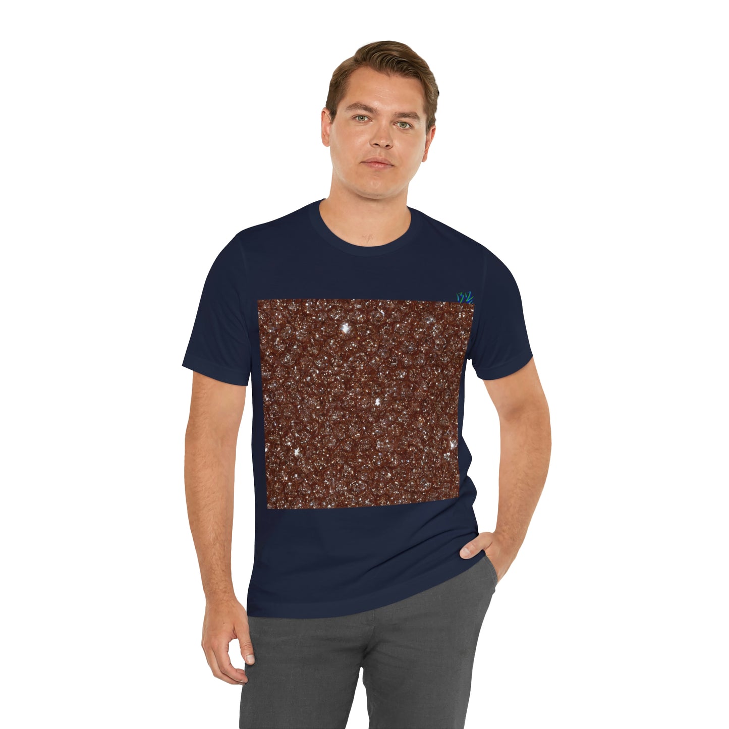 Brown Diamond Collage Tee